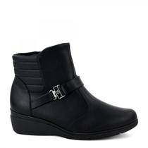 Bota Curta Conforto Pelo Piccadilly Feminina