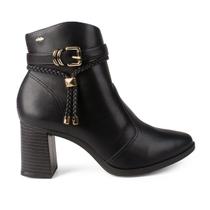 Bota Dakota Ankle Boot Bico Fino Salto Bloco DA781