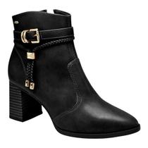 Bota Dakota Cano Baixo salto bloco DA781 Preta