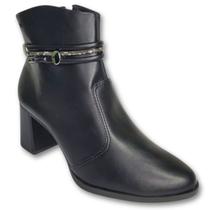 Bota Dakota Cano Curto Salto Bloco Feminina Adulto G9901 Preto