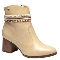 Bota Dakota cano médio Bege Granola