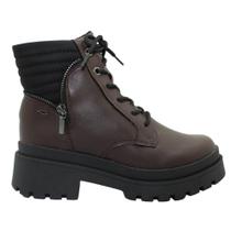 Bota Dakota Coturno Tratorada Feminina Salto Ziper Conforto