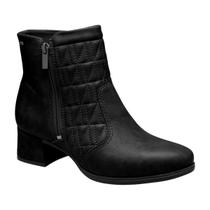 Bota Dakota DA312 Salto Medio Ziper Cano Curto Casual Feminino
