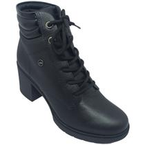Bota Dakota Feminina Couro Valais com Salto Bloco 7,5cm