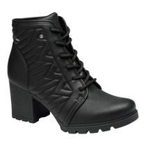 Bota Dakota G9602 Coturno Salto Alto Grosso Tratorado Cadarço Feminino