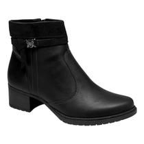Bota Dakota Mississipi Cano Curto Salto Bloco MC801 Preto
