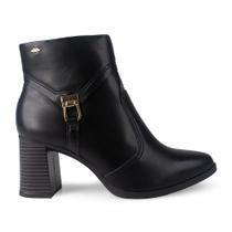 Bota Dakota Salto Bloco Social Bico Fino Da783 Preto