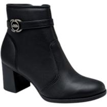 Bota Dakota Zipper Cano Curto Salto Bloco Feminino Bota Dakota Zipper Cano Curto Salto Bloco Feminino