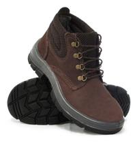 Bota De Amarrar Couro Nobuck Cafe Nr 40 Kala - 863076