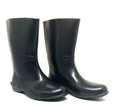 Bota de Borracha Cano Médio Impermeável Galocha Unissex Preta Bota de Borracha Cano Médio Impermeável Galocha Unissex Preta