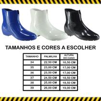 Bota de Borracha Galocha Feminina Confortavel Branca Bota de Borracha Galocha Feminina Confortavel Branca