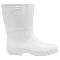 Bota de Borracha Impermeável PVC Cano Curto Branco BPCC12 - Vulcabras