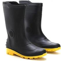 Bota de borracha pega forte preto / amarelo n. 41 Bota de borracha pega forte preto / amarelo n. 41