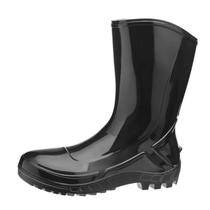 Bota de borracha PVC 36 Preta com Forro Marluvas