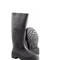 Bota De Borracha Pvc Preta Calfor Pampeana Sem Forro Cano Extra Longo Impermeavel e Flexivel