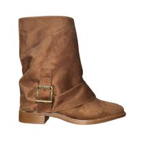 Bota de Camurça Cano Médio Slouch Feminino Vizzano 3077.126 Marrom Bota de Camurça Cano Médio Slouch Feminino Vizzano 3077.126 Marrom