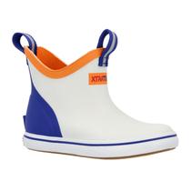 Bota de cano alto Xtratuf Big Kids branca multiazul tamanho 1 (M) Bota de cano alto Xtratuf Big Kids branca multiazul tamanho 1 (M)
