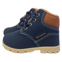 Bota De Cano Curto Com Cadarço Bebe Pimpolho Inverno Menino