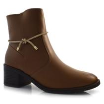 Bota de Cano Feminina Ramarim Marrom 24-59102