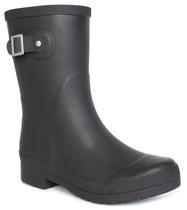 Bota de chuva feminina Chooka, de altura média, impermeável, preta Bota de chuva feminina Chooka, de altura média, impermeável, preta