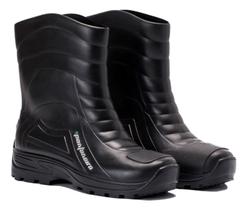 Bota De Chuva Impermeável Pantaneiro Motoqueiro Cano Médio Bota De Chuva Impermeável Pantaneiro Motoqueiro Cano Médio