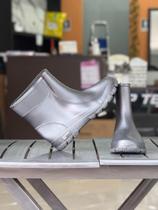 Bota de chuva protector life cano médio preta