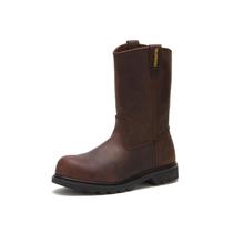 Bota de Construção Masculina CAT Revolver Pull-on com Biqueira de Aço, Marrom, 11.5 Bota de Construção Masculina CAT Revolver Pull-on com Biqueira de Aço, Marrom, 11.5
