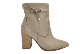 Bota de Couro Cano Curto Feminina Via Marte 23-5101-04