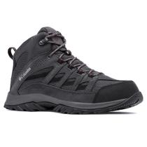 Bota de Couro Crestwood Mid Waterproof Masculina Columbia - Cinza Escuro 43 Bota de Couro Crestwood Mid Waterproof Masculina Columbia - Cinza Escuro 43