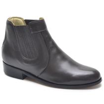 Bota De Couro De Carneiro Cla Cle Sola De Couro