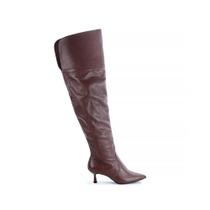 Bota de Couro Legítimo Over The Knee Kayla Marrom Bota de Couro Legítimo Over The Knee Kayla Marrom