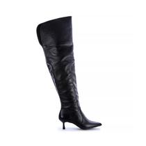 Bota de Couro Legítimo Over The Knee Kayla Preto Bota de Couro Legítimo Over The Knee Kayla Preto