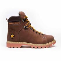 Bota De Couro Masculina Coturno Worker Classic West Coast