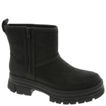 Bota de couro preta feminina UGG Ashton, impermeável, 11US