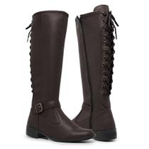 Bota de Inverno Feminina Cano Longo Gmm Shoes Conforto 11653