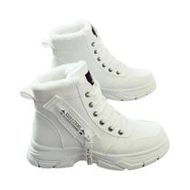 Bota De Inverno Feminina Com Forro Espesso E Isolante, Estilosa E Versátil, Bota Curta Com Sola Bota De Inverno Feminina Com Forro Espesso E Isolante, Estilosa E Versátil, Bota Curta Com Sola