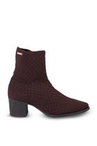 Bota de malha feminina com salto 2322 Bota de malha feminina com salto 2322