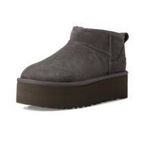 Bota de moda UGG Classic Ultra MINI Platform Feminina Charcoal