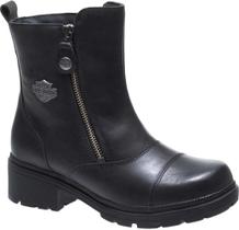 Bota de motocicleta Harley-Davidson Amherst Leather feminina preta