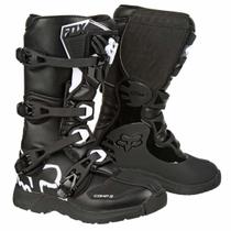 Bota de Motocross Fox Racing Comp 3 Infantil - Preta - Big Kid 4