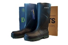 Bota De Pu Cano Longo Preto/ Solado Verde Ecoboots Tam 43