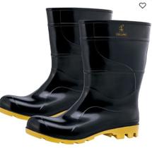 Bota de PVC Cano Médio 25cm Preta Galocha TAM 40