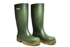 Bota de PVC Ecoboots Verde e Bege Polytech