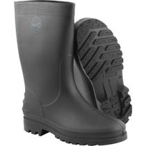 Bota de Pvc Preta Cano Médio Sem Forro 41/42 - Nove54