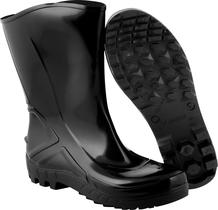 Bota de PVC preta, sem forro, cano médio, Vulcaflex 110 VFLEX, MARLUVAS