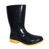 Bota de PVC Safety Boots Kadesh Preta/Amarela Nº39 - Resistente à Água e Óleo Bota de PVC Safety Boots Kadesh Preta/Amarela Nº39 - Resistente à Água e Óleo