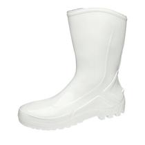 Bota De Pvc Sem Forro Cano Médio 26cm Branca Vulcaflex