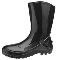 Bota de PVC Sem Forro Cano Médio Preta Vulcaflex - Marluvas - CA 42291