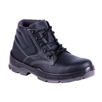 Bota de Segurança Couro Acolchoada Bidensidade Preta Bico de Aço CA 26710 Bracol