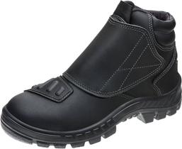 Bota de Segurança de Couro Hidrofugado Fechamento por tiras autocolantes Marluvas 50B22-CAV-BP com Refletivo Bico PVC CA 42860